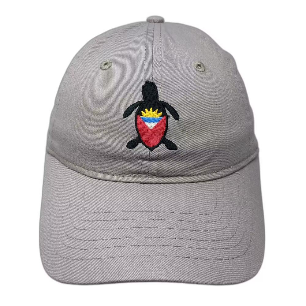 Big X Gray Baseball Cap Antigua Turtle Embroidered Adjustable Cotton Hat OS